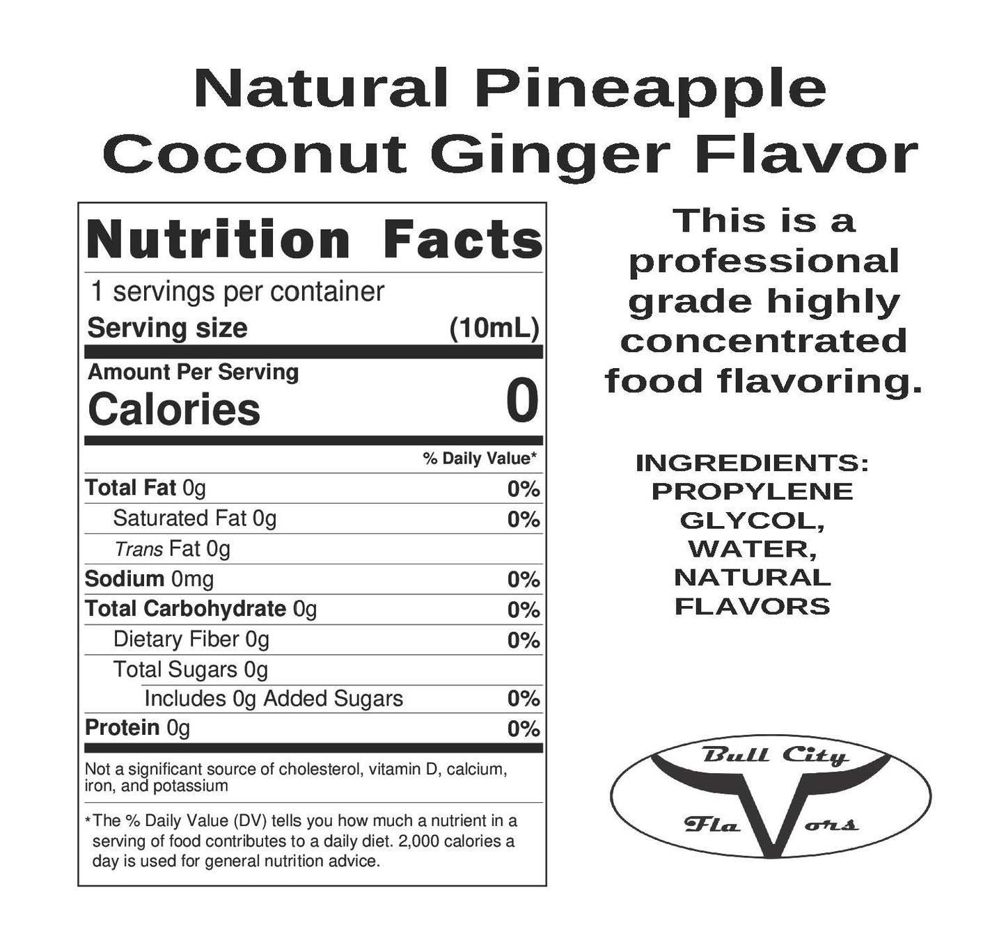 Natural Pineapple Coconut Ginger-WF