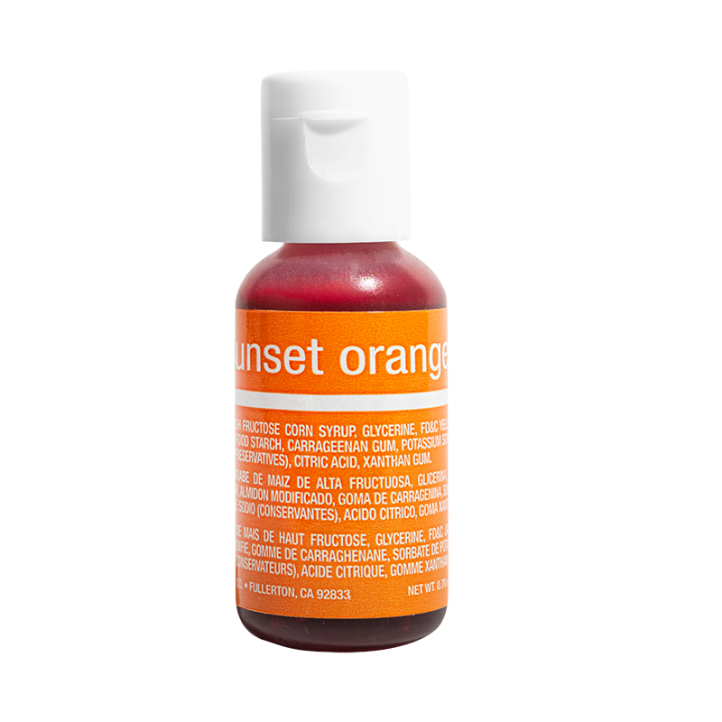 Sunset Orange Chefmaster Liqua-Gel 0.7oz