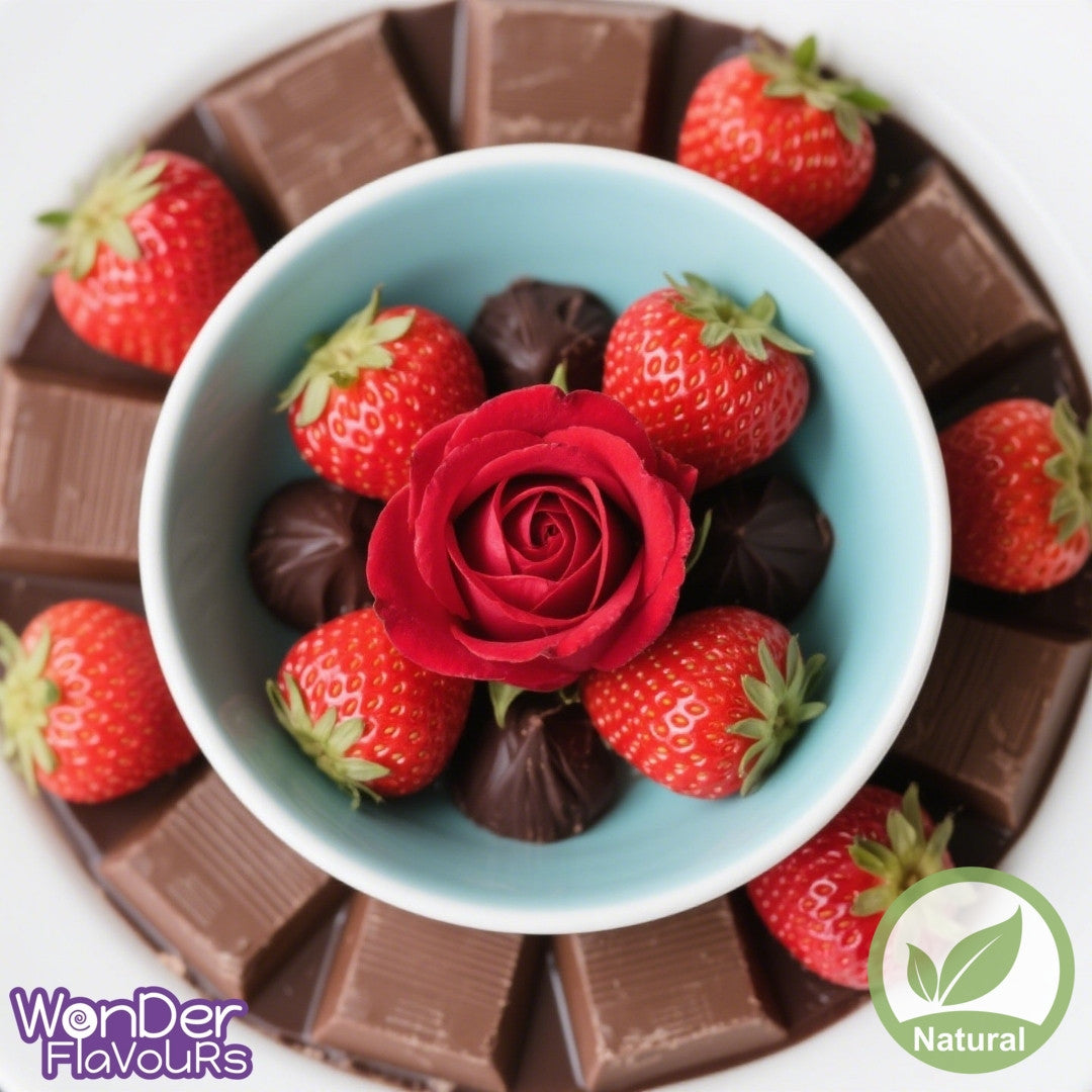 Natural Milk Chocolate Strawberry Rose-WF