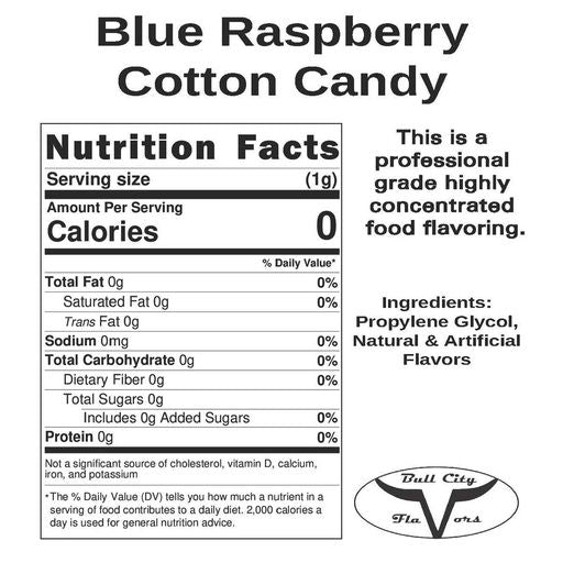 Blue Raspberry Cotton Candy Flavor-Cap