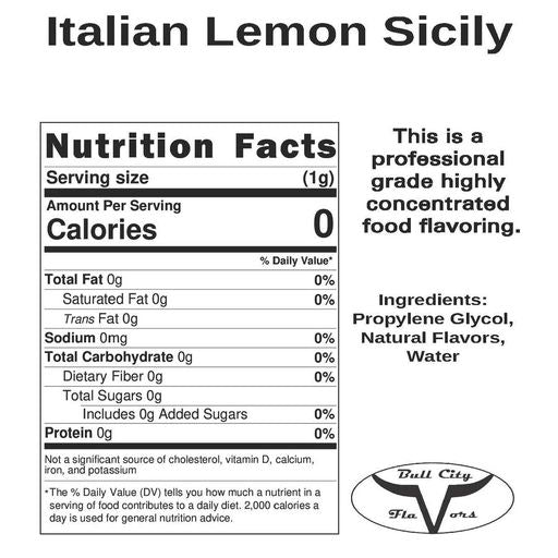 Italian Lemon Sicily Flavor-Cap