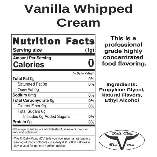 Vanilla Whipped Cream Flavor-Cap