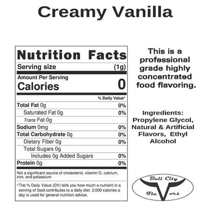 Creamy Vanilla Flavor -Cap