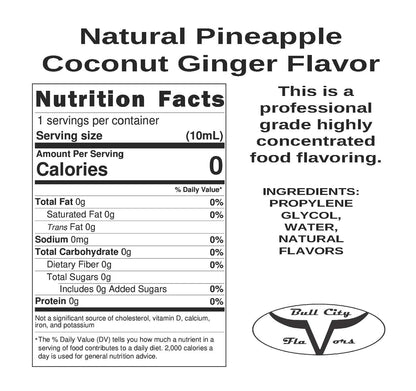 Natural Pineapple Coconut Ginger-WF