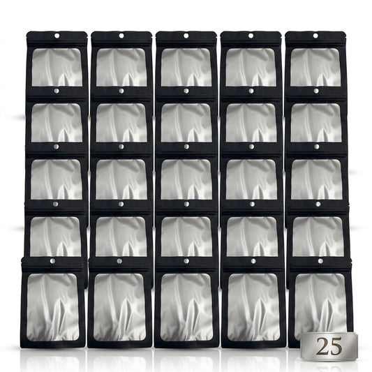 Black Mylar Candy Bag Pack of 25