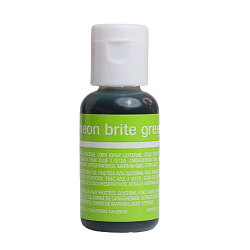 Neon Brite Green Chefmaster Liqua-Gel 0.7oz