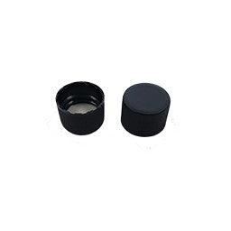 18-400 Black Plastic PE Lined Cap Pack of 25