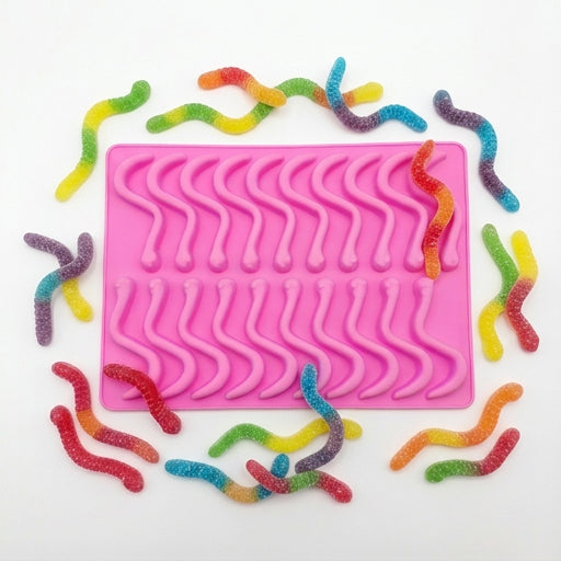 Silicone  Gummy Worm Mold