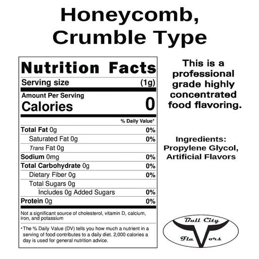 Honeycomb, Crumble Type Flavor-SSA