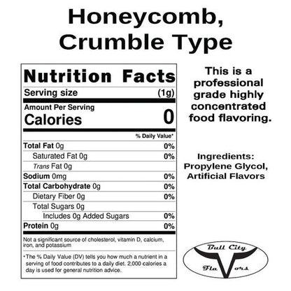 Honeycomb, Crumble Type Flavor-SSA