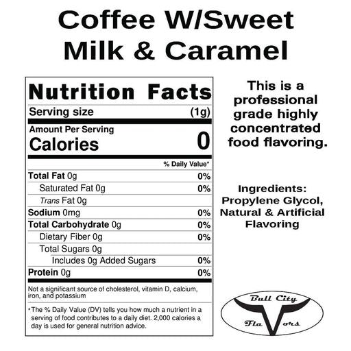 Coffee W/Sweet Milk & Caramel Flavor-PUR